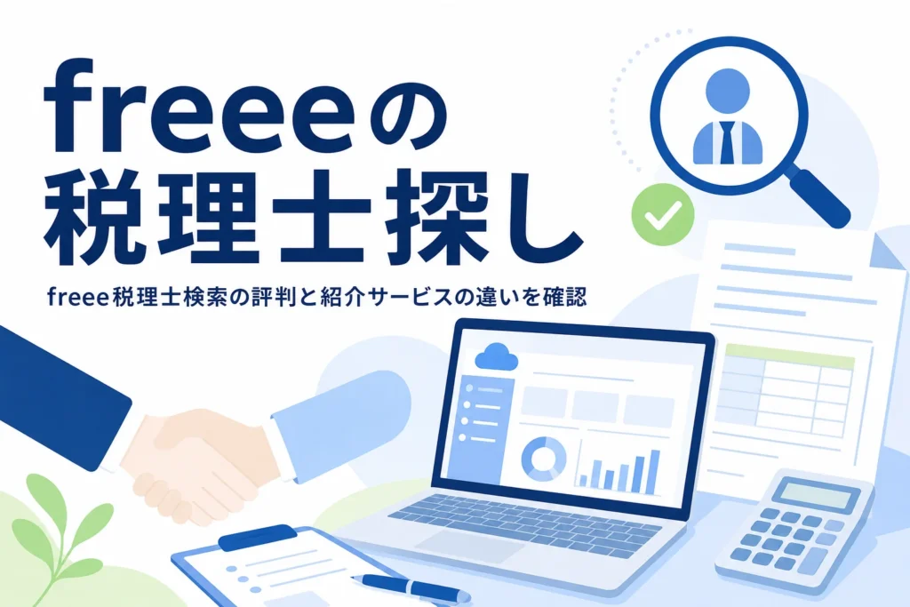 freee税理士検索の評判と特徴を解説する記事のアイキャッチ