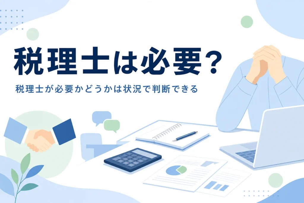 税理士は必要かいらないかの判断基準の記事のアイキャッチ