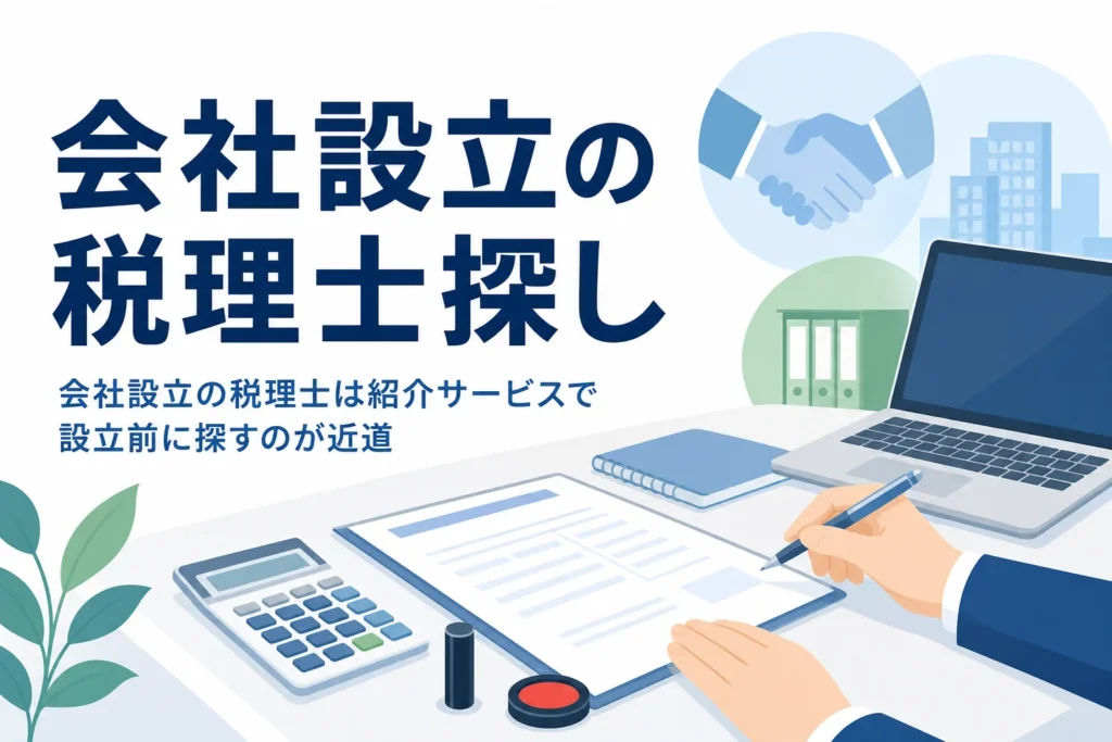 会社設立で税理士を紹介してもらう方法のアイキャッチ