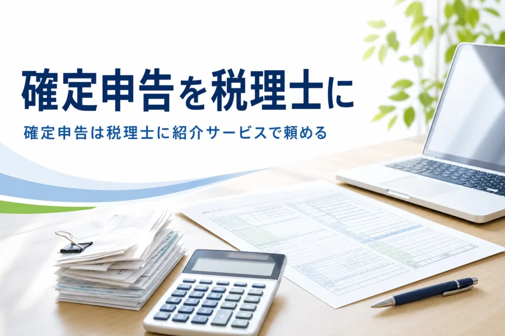確定申告を税理士に頼む方法を紹介する記事のアイキャッチ