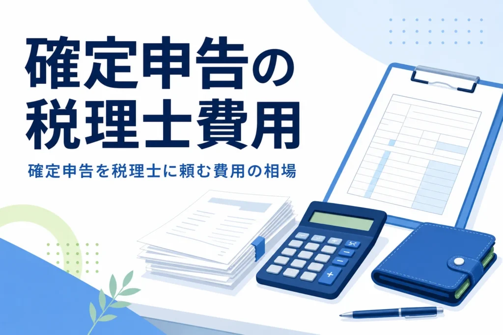 確定申告を税理士に頼む費用の相場を解説する記事のアイキャッチ