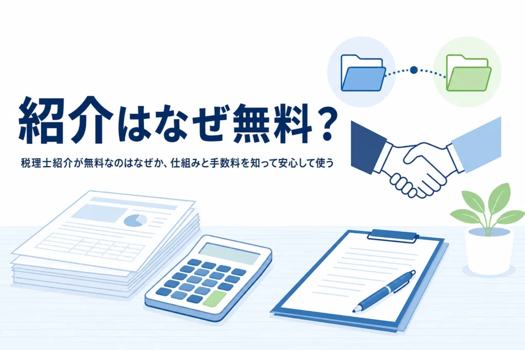 税理士紹介サービスが無料の理由と仕組みの記事のアイキャッチ