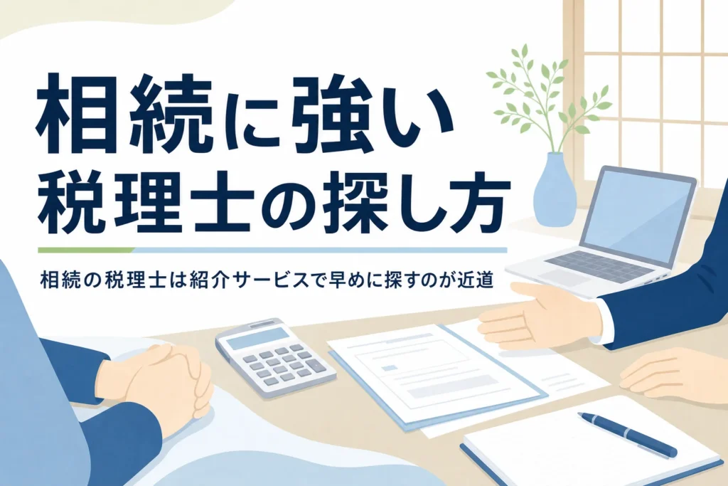 相続税申告に強い税理士を紹介サービスで探す方法のアイキャッチ