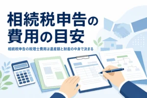 相続税申告の税理士費用の相場を解説する記事のアイキャッチ