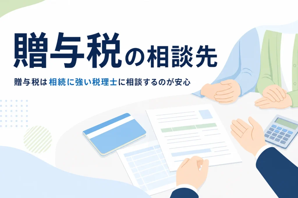 贈与税や生前対策を税理士に相談する方法のアイキャッチ